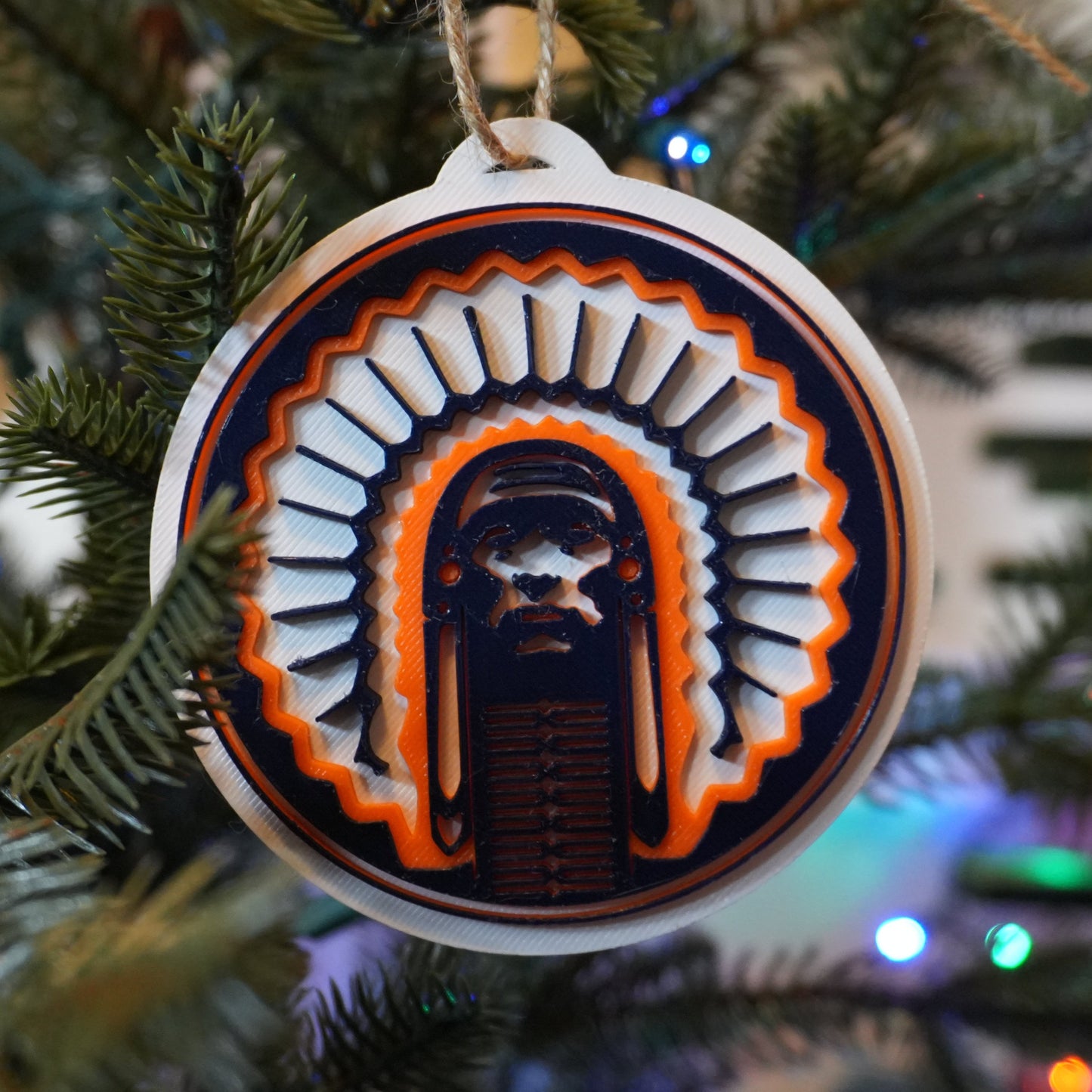 University of Illinois Fighting Illini Custom Ornament